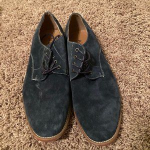 Aldo Navy Suede Dress Shoes